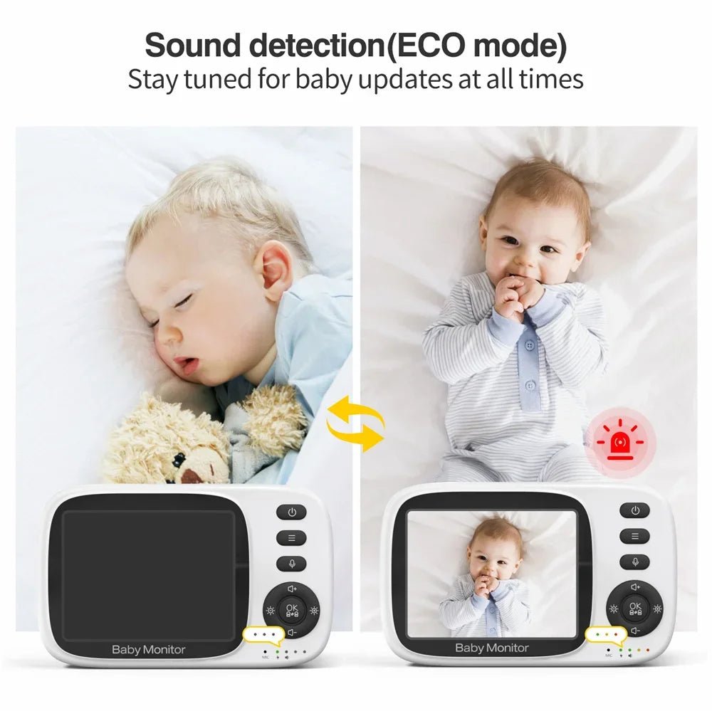 3,2 pouces Moniteur pour bébé avec un appareil photo Discours à 2 voies 2x zoom Écran IPS Téléphones pour bébé Vision nocturne automatique. - Mode bébé