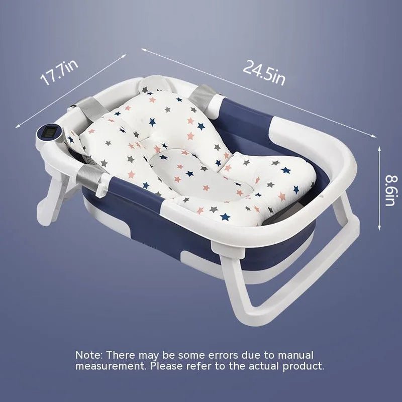 Baignoire en silicone coordonnante pour bébé,bain de pieds pliable, détection de température en temps réel. - Mode bébé